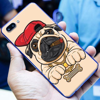 Ốp lưng oppo realme c1 - oppo a3s - pulldog hiphop nền vàng
