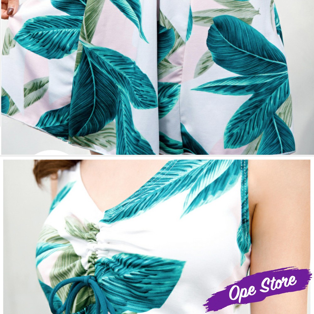 Đầm Maxi Đi Biển Bigsize Cho Người Béo Họa Tiết Lông Vũ, Váy Đi Biển Cỡ Lớn Hè 2020 | BigBuy360 - bigbuy360.vn