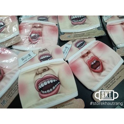 Khẩu Trang Khẩu Nghiệp 3D Mặt Biến Thái | 4 Loại Mẫu Mã | BigBuy360 - bigbuy360.vn