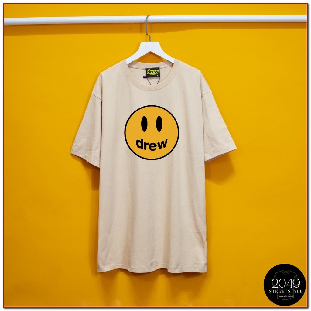 Áo thun tay lỡ DREW House Mặt cười 2049 Streetstyle, Áo thun unisex nam nữ form rộng oversize chất liệu Cotton ST06 | BigBuy360 - bigbuy360.vn
