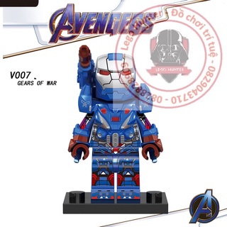 Xếp Hình Marvel Superheroes V 007 Gear of war mô hình lắp ráp nhân vật warmachine
