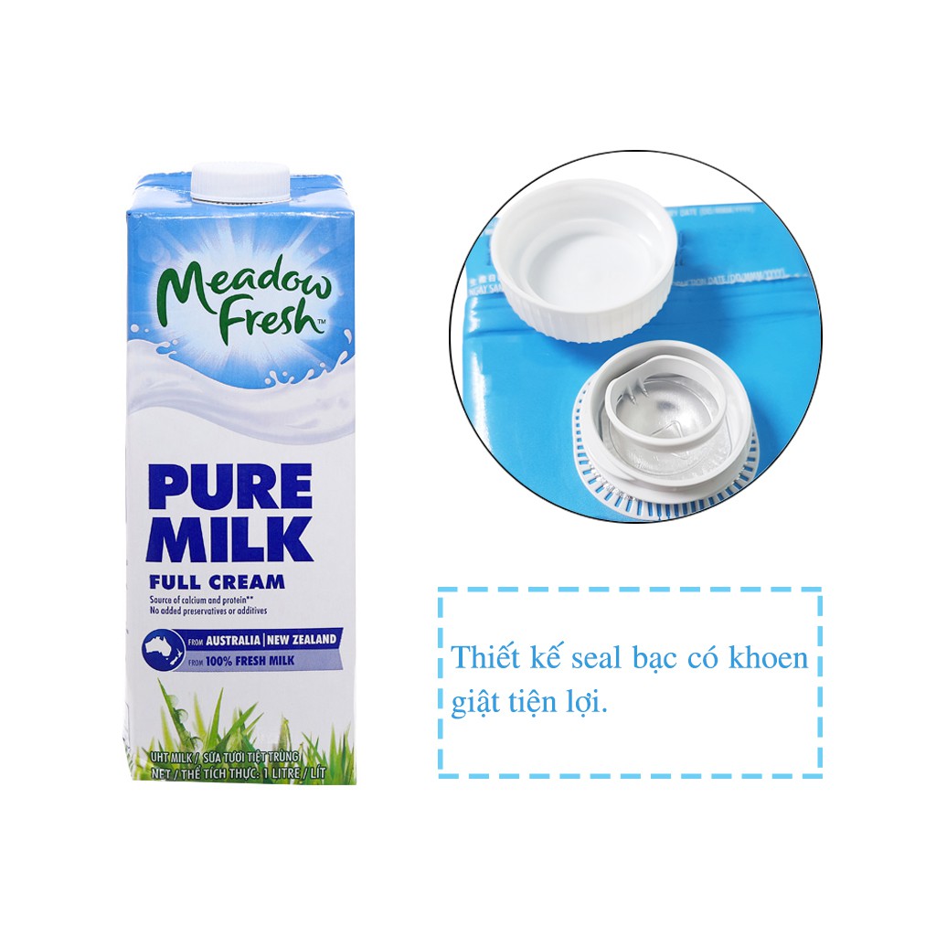 Sữa tươi nguyên kem không đường Meadow Fresh 1 lít