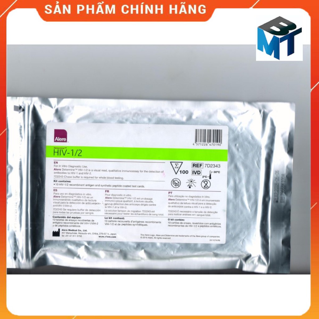 Test thử nhanh HIV Determine HIV ½ - Thiết Bị Y Tế Như Ý - BMT