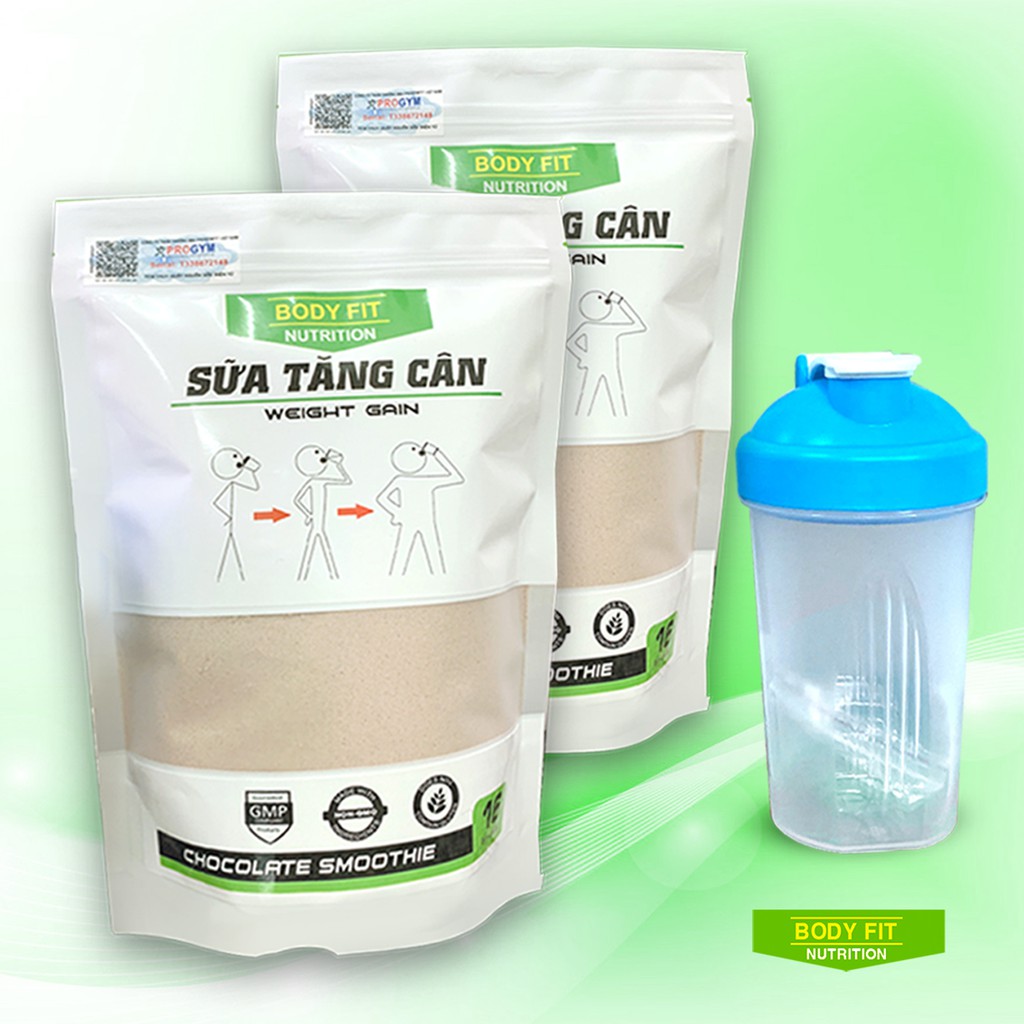 COMBO 2 túi Sữa Tăng Cân BodyFit - Weight Gain + Tặng bình lắc