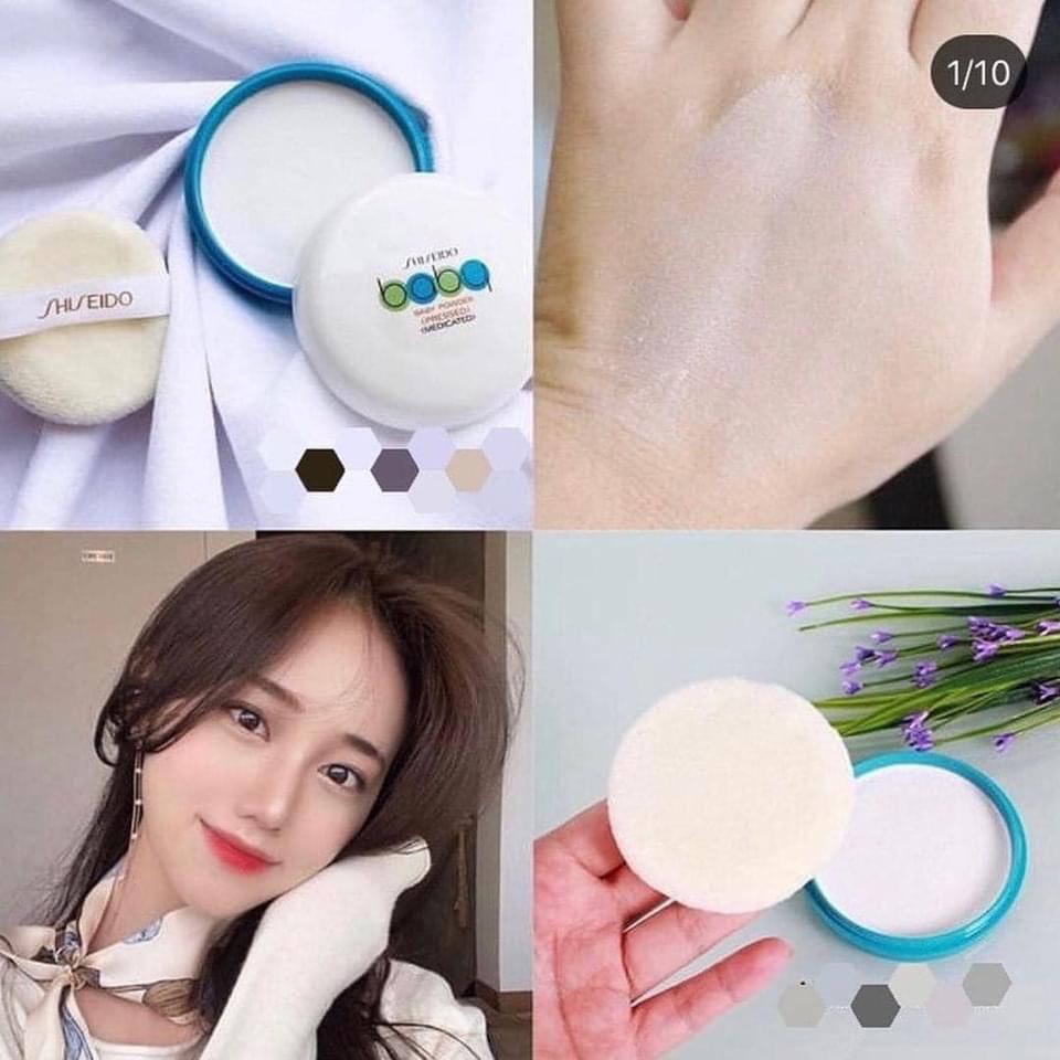 Phấn phủ dạng nén Shiseido Baby Pressed tươi sáng mịn màng - Bini.store.official