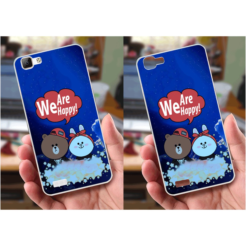 Ốp lưng Vivo V1 / Y35 (dẻo viền trắng trong) - Hình Cartoon