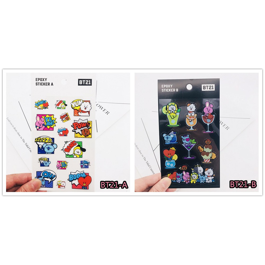 Sticker dán trang trí hình nhân vật BTS BT21 KPOP dễ thương