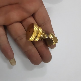 Bec phun bằng thau 1 lỗ cong dùng cho bình xịt dùng xăng và bình xịt điện