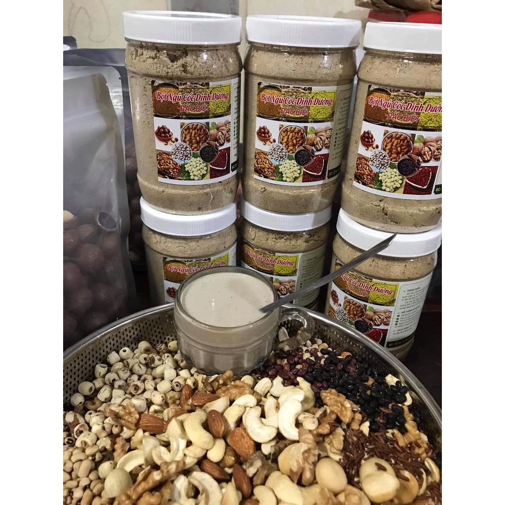 1kg Bột ngũ cốc lợi sữa/bà bầu/dinh dưỡng/giảm cân/tiểu đường/ăn chay/Yoga/tập Gym thơm ngon