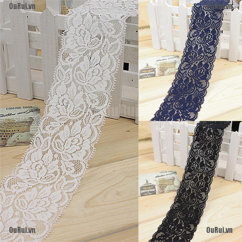 Dây ren hoa trang trí quần áo xinh xắn 6.5cm tiện lợi