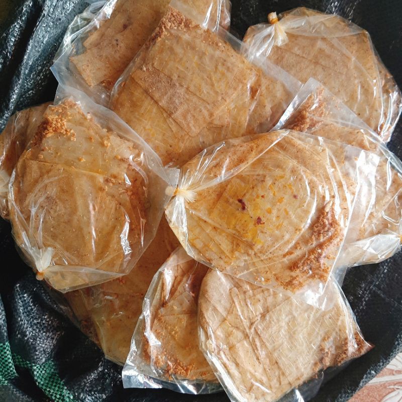 Combo  5 bịch bánh tráng xì ke 60g/bịch vị cay ăn là ghiền