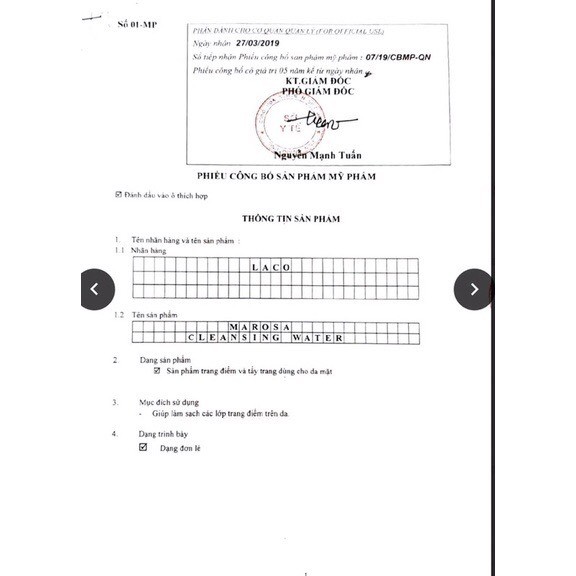[XÃ HÀNG CHÍNH HÃNG] Tẩy trang Marosa Laco sạch da buị bẩn lớp trang điểm cân bằng độ ẩm PH dùng cho mọi loại da kèm quà | BigBuy360 - bigbuy360.vn
