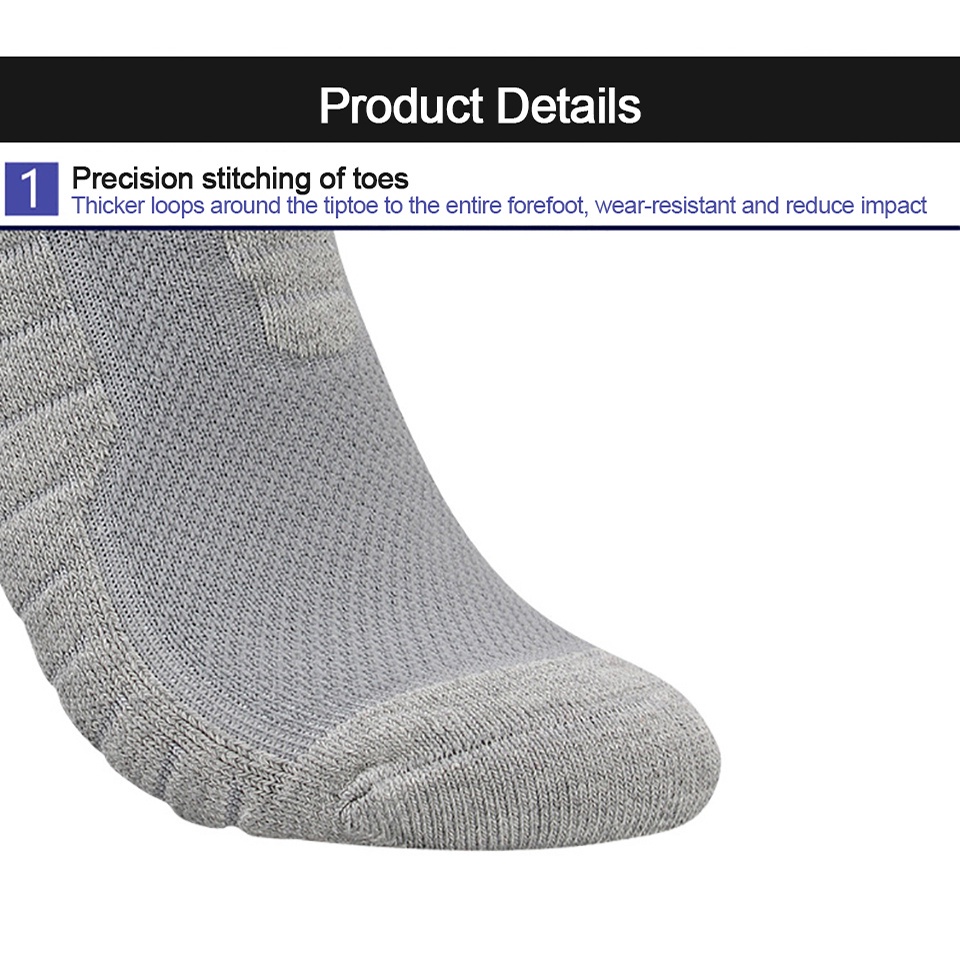 Vớ Thể Thao Cổ Cao Dày Dặn Thoải Mái Cho Người Lớn