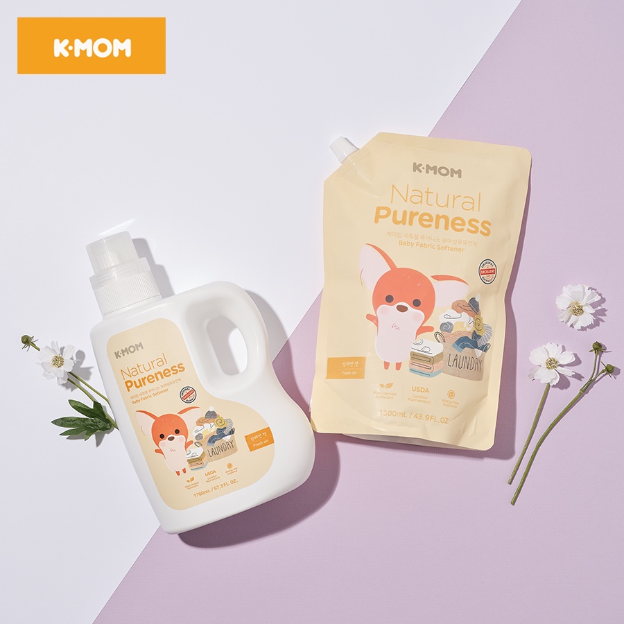 Nước Xả Vải Sơ Sinh Hữu Cơ K-Mom Hàn Quốc ( 1,7L )