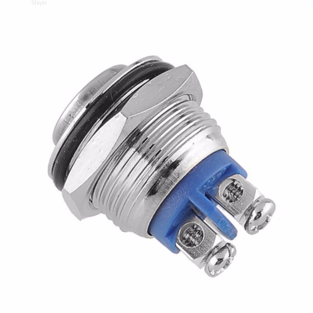 Set 5 Công Tắc Khởi Động 16mm 3A / 250V Bằng Kim Loại Chống Thấm Nước Tiện Dụng