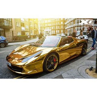 Decal chrome vàng