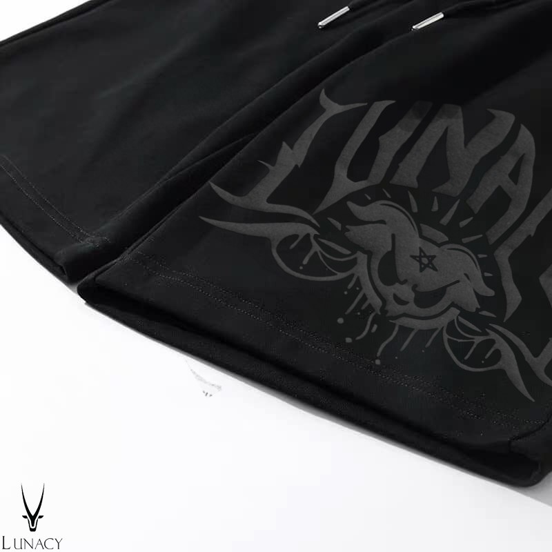 Quần Short Unisex LUNACY Touch Nam Nữ Oversize phong cách đường phố Hàn Quốc - LUNACY B022