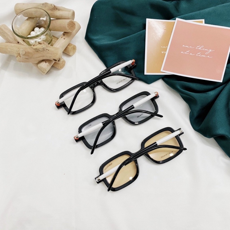 Kính mát nam nữ 86512 chống UV400, thiết kế mắt vuông  dễ đeo, màu sắc thời trang