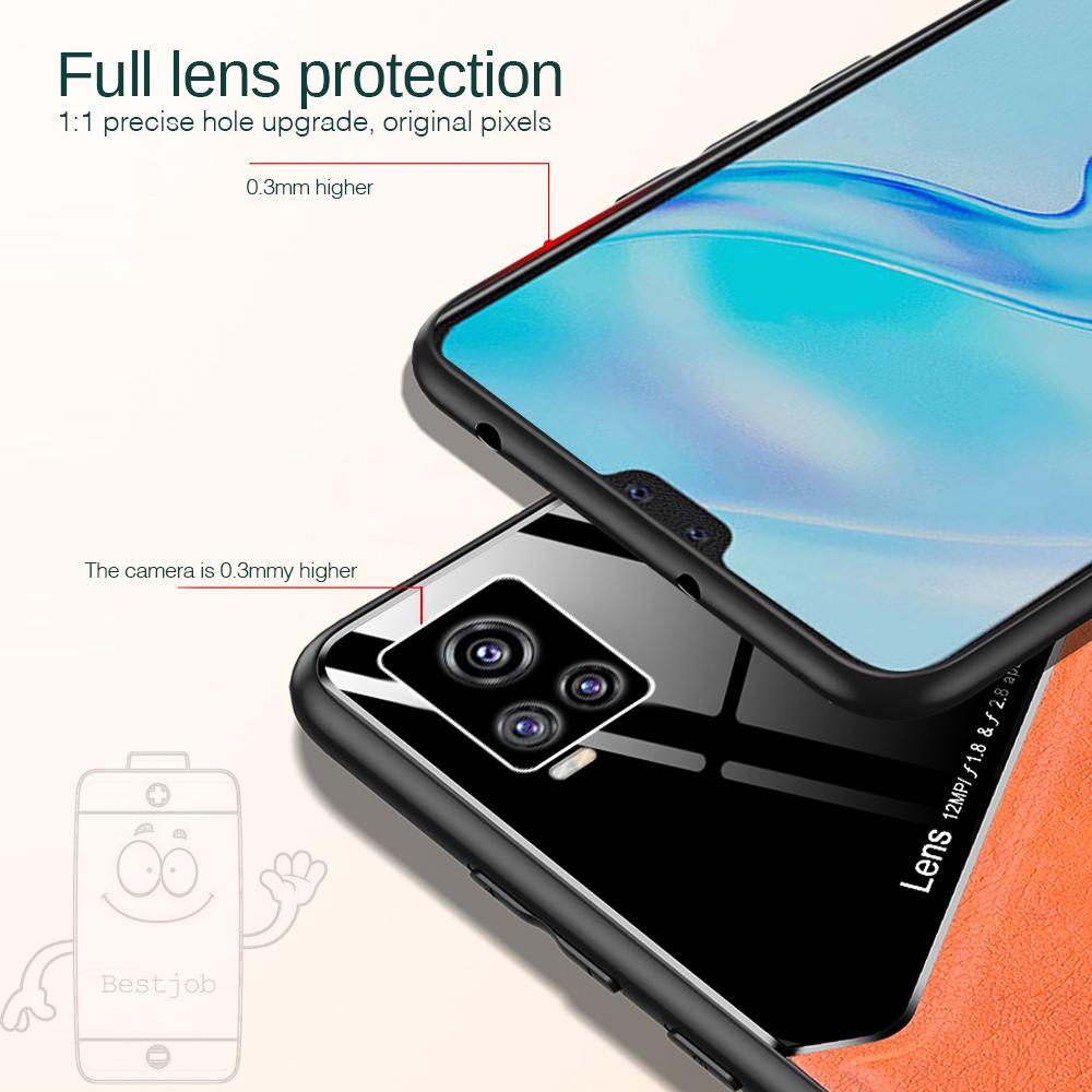 Ốp Lưng Kính Cường Lực Chống Sốc Cho Vivo V20 Pro V20 Se Y17 Y12 Y15 Y3 U10 U3X