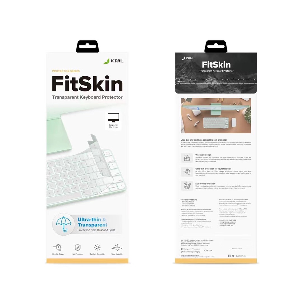 Miếng phủ phím magic keyboar M1 iMac 24inch 2021 chính hãng JCPAL