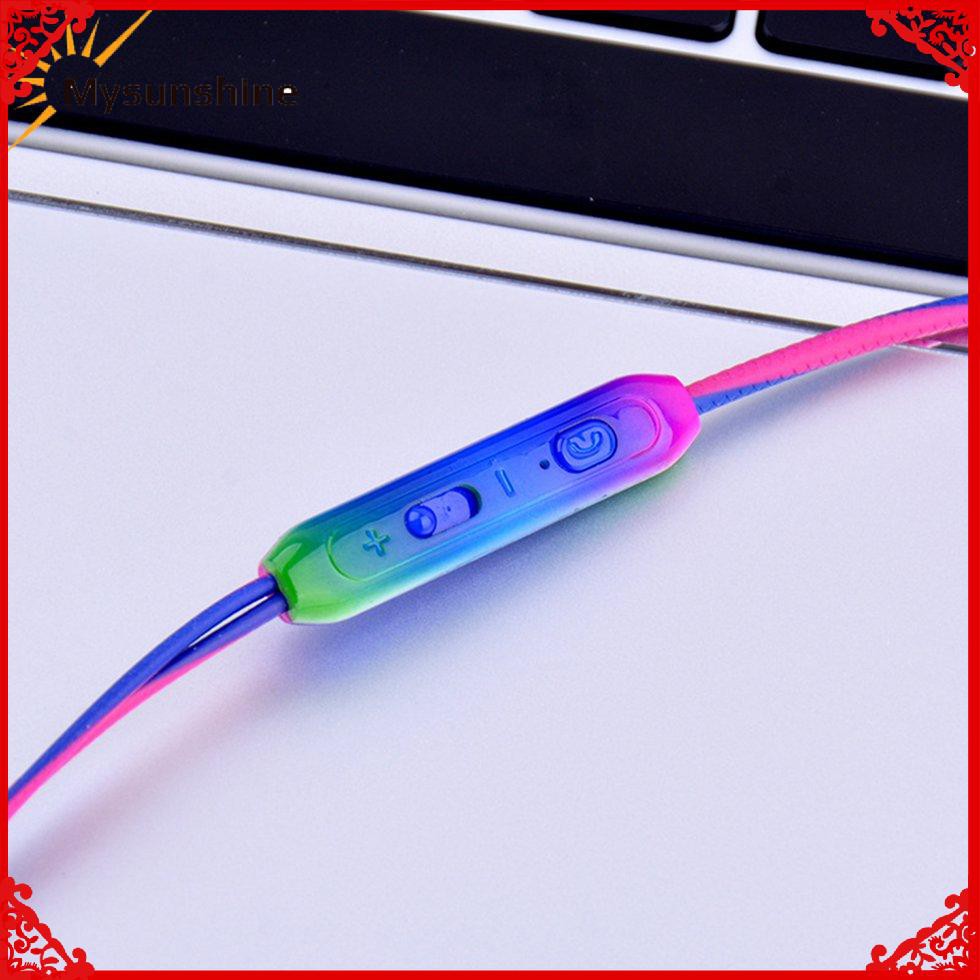 Tai Nghe Nhét Tai Thể Thao Màu Gradient Kèm Mic | BigBuy360 - bigbuy360.vn