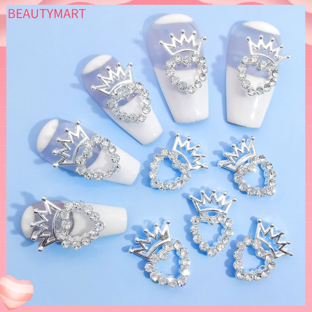 Phụ Kiện Trang Trí Móng Tay 3D Bằng Hợp Kim Chống Phai Màu Thiết Kế Ngọc Trai Sáng Tạo