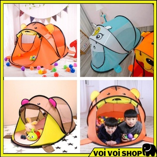 Lều bóng hình thú tự bung cho bé trai và bé gái chơi, ngủ trong nhà. Lều trẻ em, lều cắm trại, dã ngoại, picnic