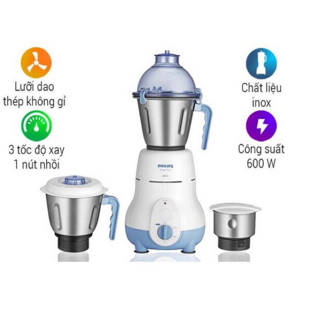 Máy Xay Đa Năng Philips HL1643 - 1.5L Nhập Khẩu Ấn Độ