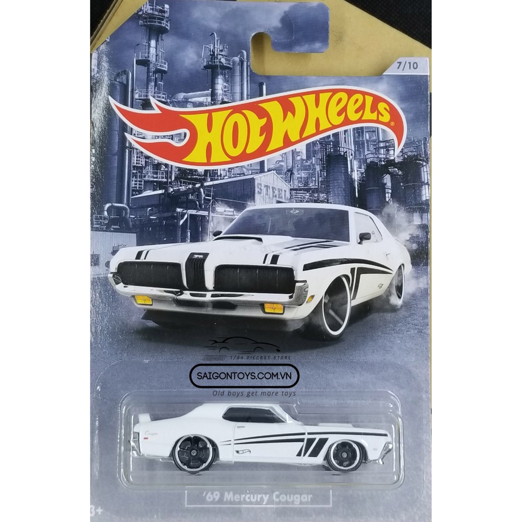 [HOT WHEELS - Muscle Car American Steel - Camaro Ford Shelby Mercury] Xe mô hình đồ chơi chính hãng MATTEL Tỷ lệ 1:64