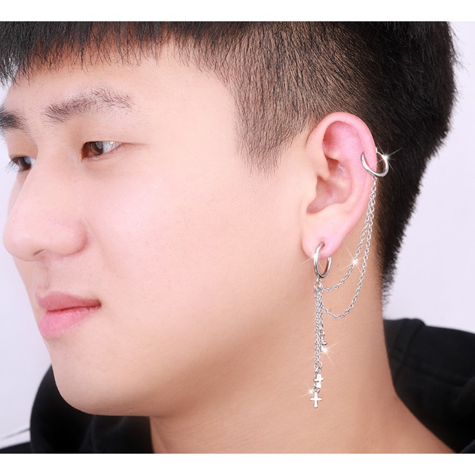 Khuyên, Kẹp titan nam nữ 2 đầu song xích tam thập xích AQ01