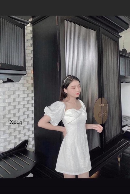 Đầm xoè cúp ngực tay bí | BigBuy360 - bigbuy360.vn