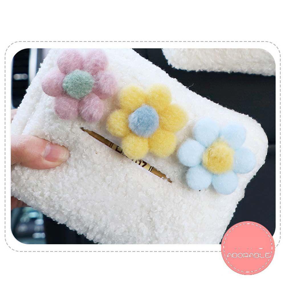 Hộp Đựng Khăn Giấy Bằng Lông Nhung Mềm Mại Sáng Tạo Trang Trí Ghế Ngồi Xe Hơi