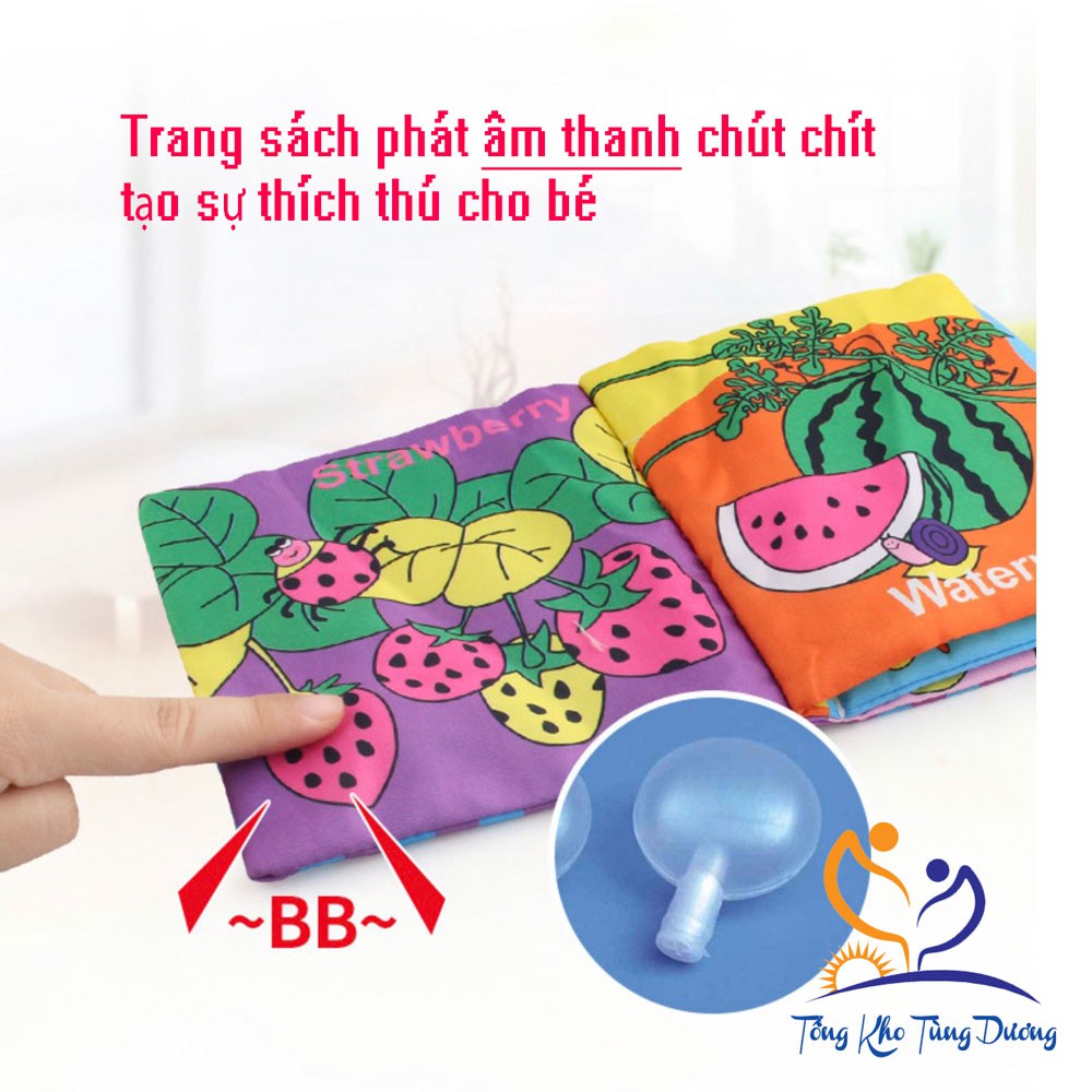 [QUYỂN TO]Sách vải xinh xắn thú vị cho các bé kích thước 14x16cm