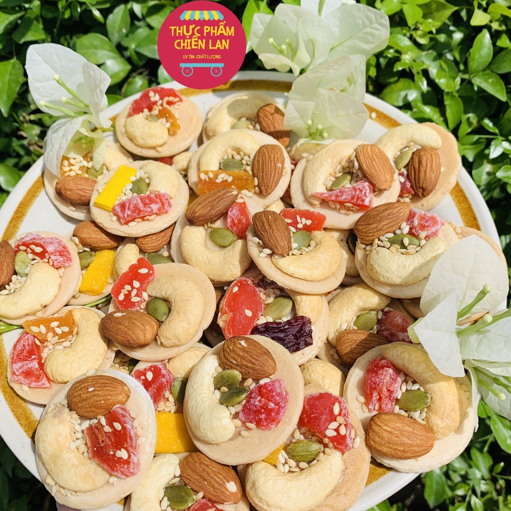 ❤️Bánh Đồng Tiền Hạt Điều Mix Và Trái Cây Ngon Xuất Sắc, Đồ Ăn Vặt Vị Siêu Ngon: Giàu Dinh Dưỡng Hộp 250g, 450g | BigBuy360 - bigbuy360.vn