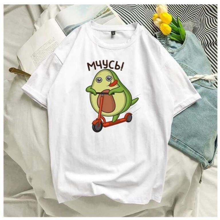 ⚡Áo thun nam nữ unisex Bơ cute ⚡ Phông tay lỡ form rộng chất đẹp mặc đôi , nhóm