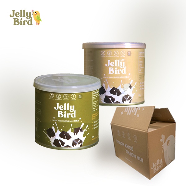 COMBO MIX 2 LON - Thạch Sương Sáo JellyBird bản thường + Thạch Sương Sáo JellyBird bản Light