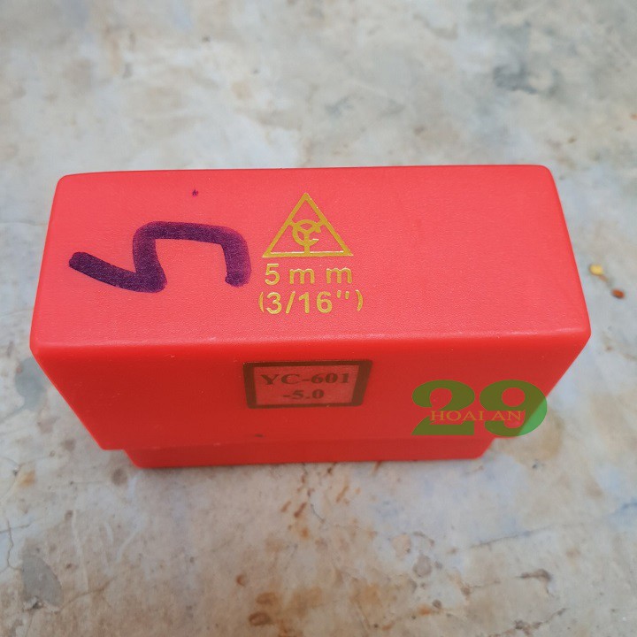 Bộ đục chữ đóng chữ đóng số đục sô  5mm - XUÔI LOẠI TỐT Tặng Găng Tay Bảo Hộ