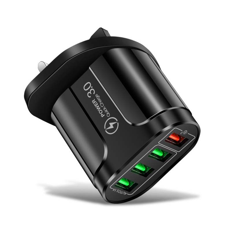 Củ Sạc 3 0 Cổng USB EU UK US Chuyên Dụng Cho Du Lịch