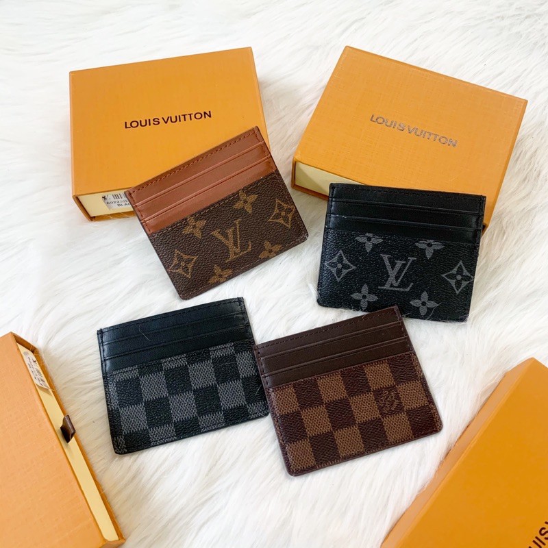 ví nam và nữ đựng card thẻ lv hàng đẹp [FULL BOX] kèm hộp  cho cả nam và nữ