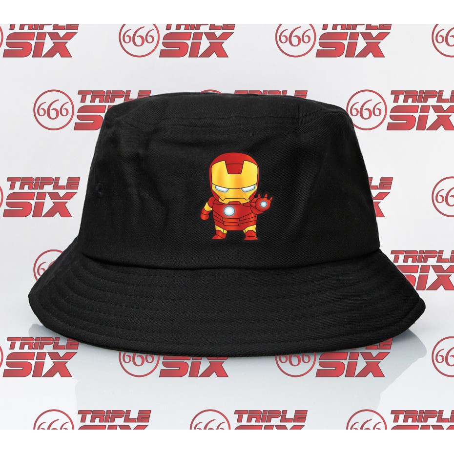 Mũ Bucket In Hình Iron Man Chibi Dễ Thương