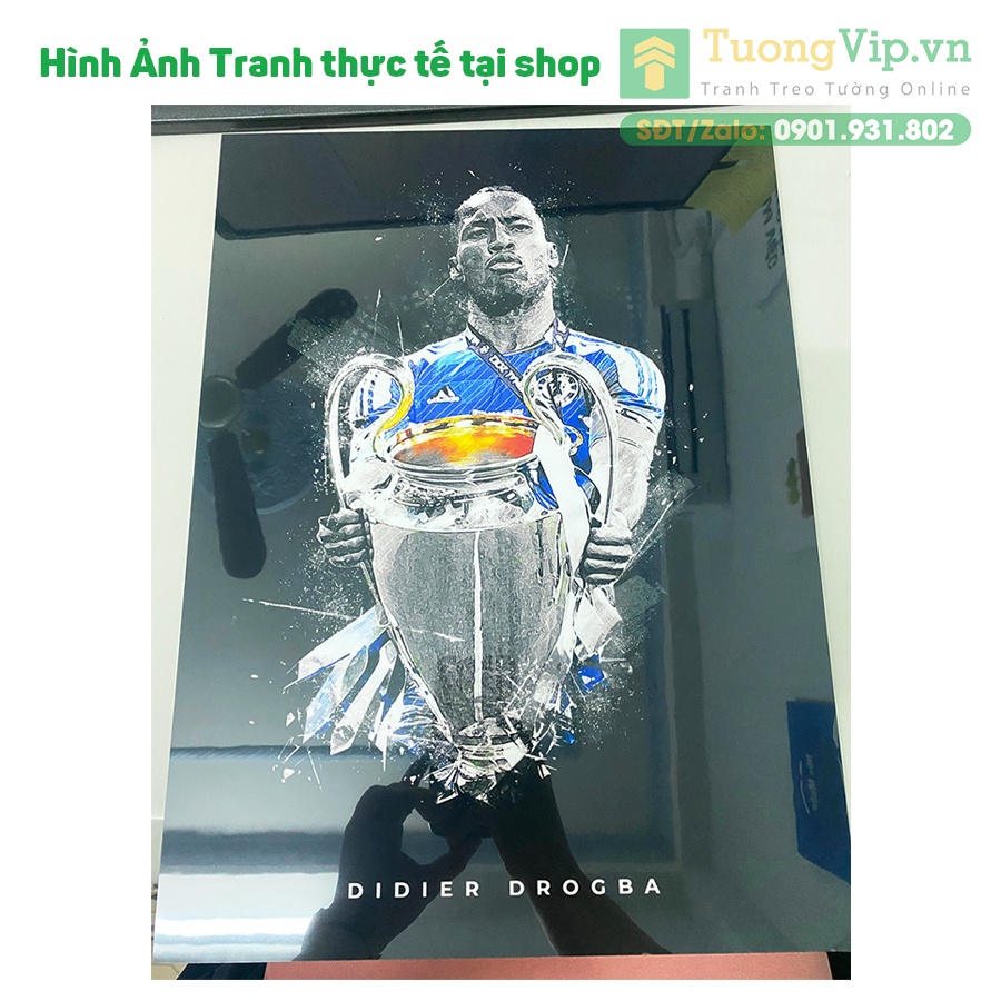 Tranh Laminate Tráng Gương - Tranh Treo Tường Cầu Thủ Bóng Đá LIONEL MESSI 1 - Tặng Kèm Đinh Treo Tường Không Cần Khoan