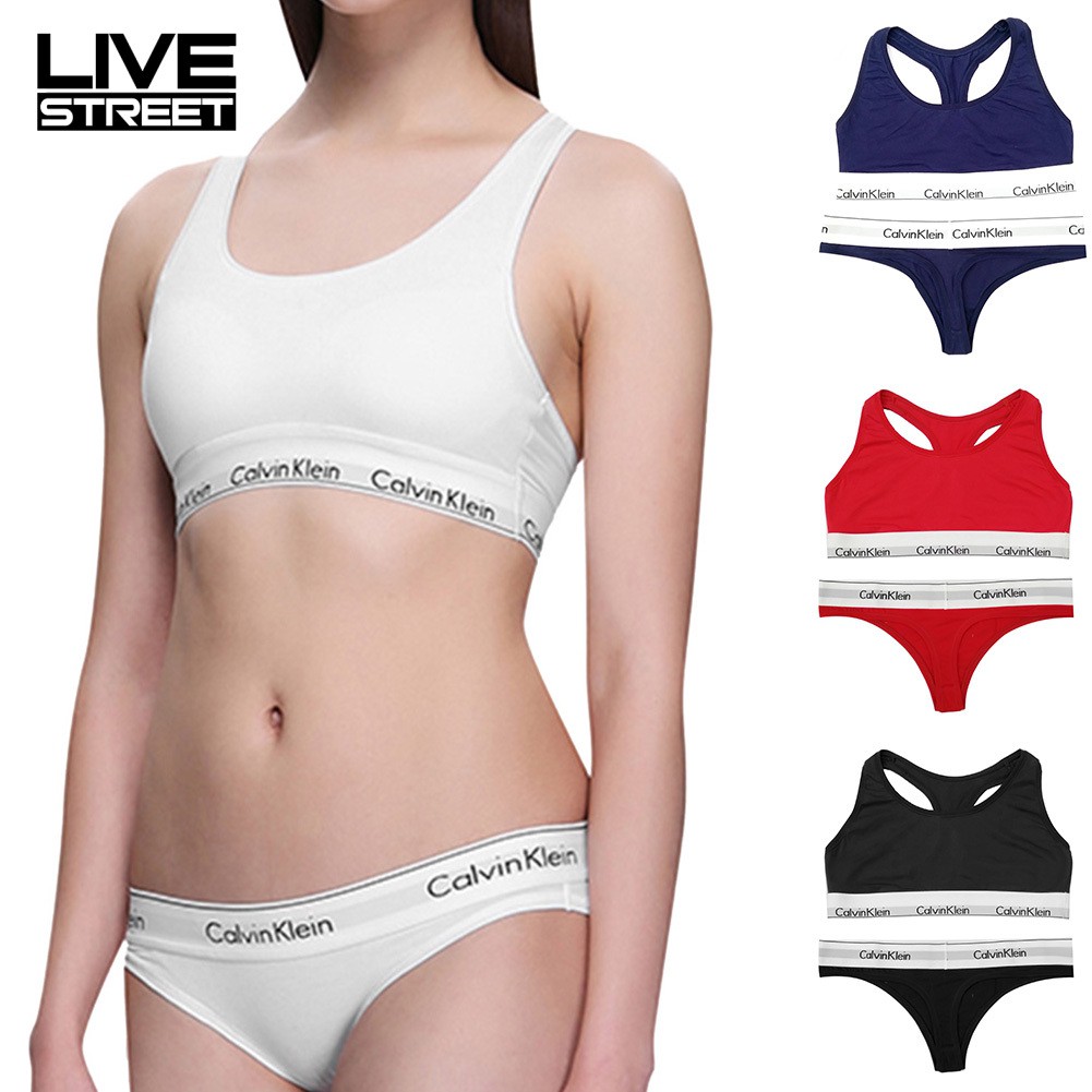 2Pcs/Set Sexy Women Vest Crop Top Bra Thong Sports Underwear