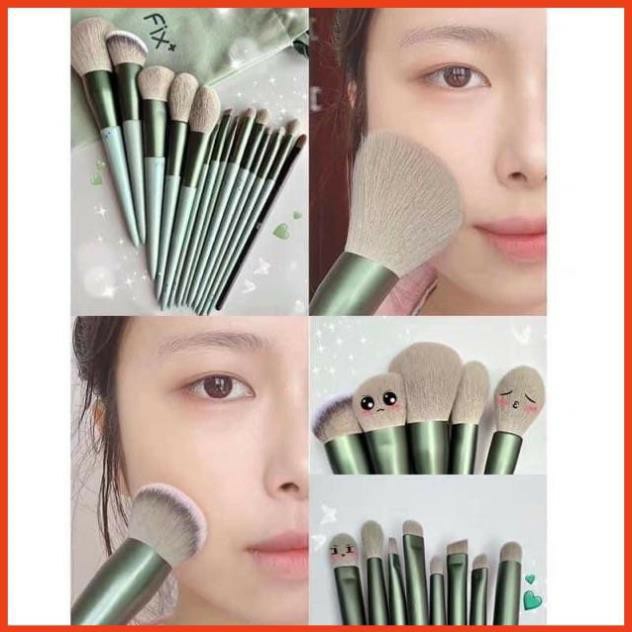 Bộ cọ trang điểm Fix 13 cây kèm túi đựng và hộp giấy Siêu mềm mịn ,siêu thích đủ công dụng makeup chuyên nghiệp