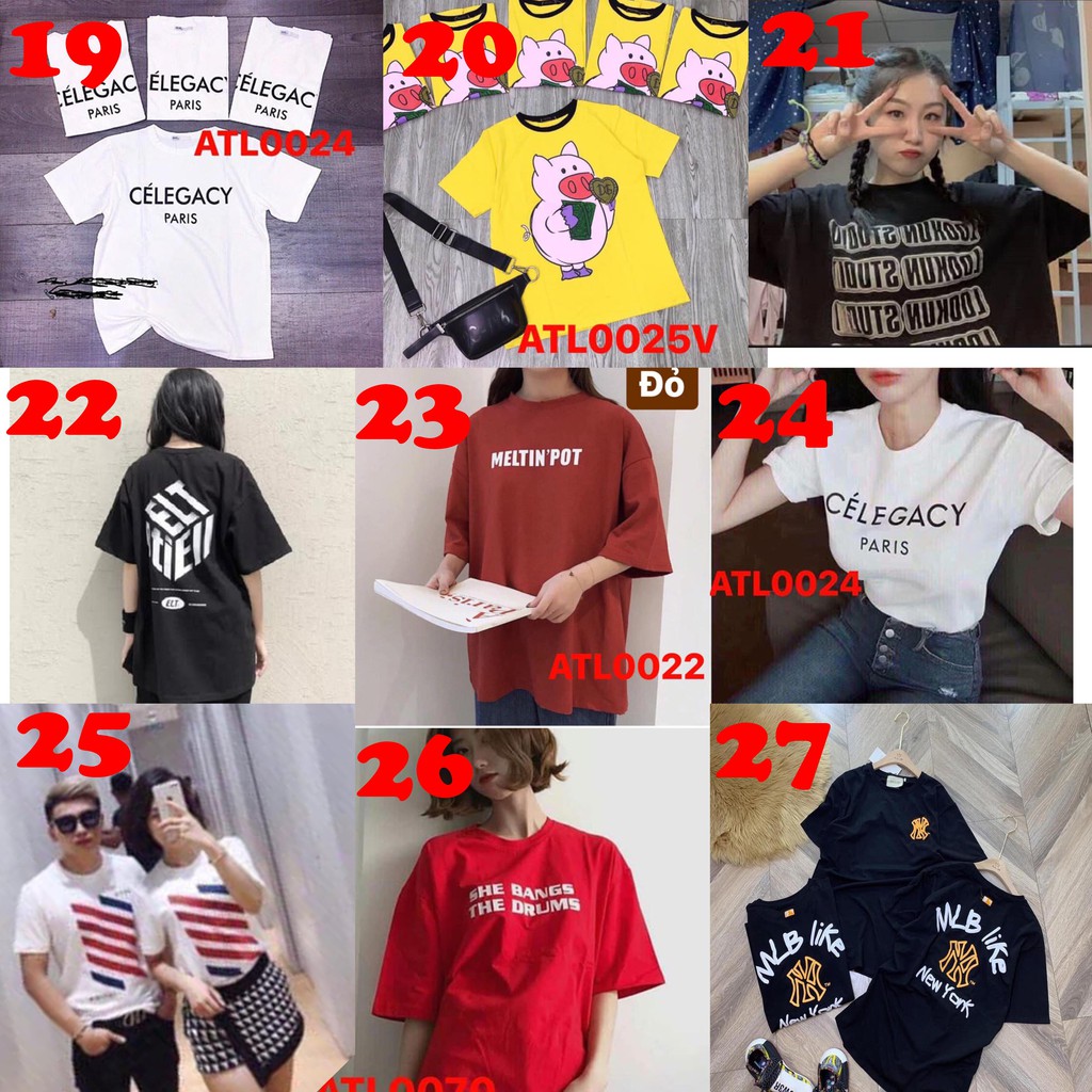 COMBO 3 Áo thun thái UNISEX phom dài TAY LỠ giấu quần CHO CẢ NAM&NỮđủ size M-L-XL-XXL(BAO ĐỔI TRẢ MIỄN PHÍ)