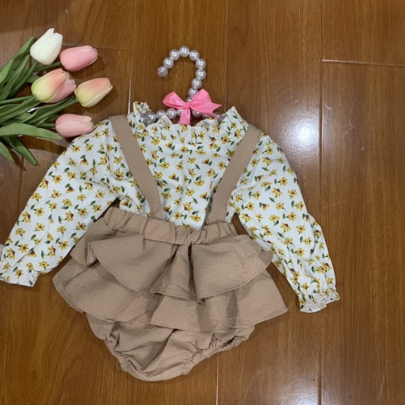 DANCING Set yếm kèm áo cho bé mã 54070