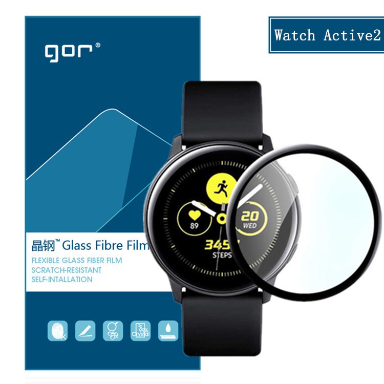 Galaxy Watch Active/ Watch Active 2 -Miếng dán full màn cao cấp chính hãng Gor độ kết dính cao, cảm ứng mượt mà trơn tru