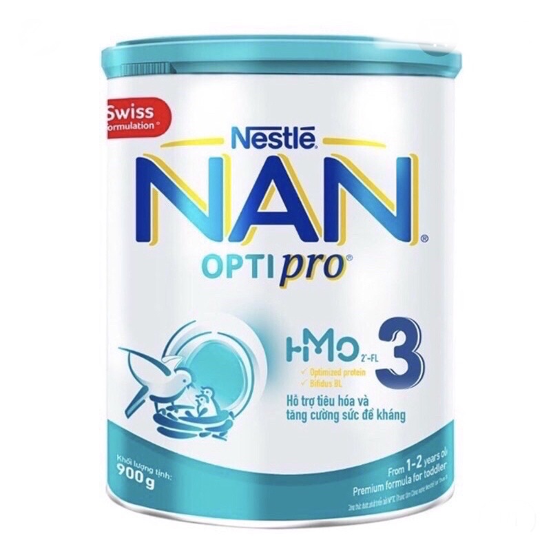 SỮA BỘT NESTLE NAN OPTIPRO 3 (MẪU MỚI HMO 900g)