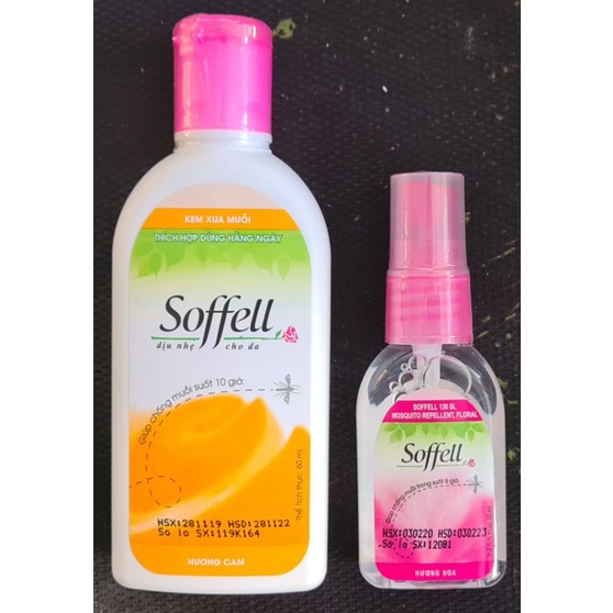 Chống muỗi Soffell - Sử dụng Soffell làm cho muỗi tránh xa bạn trong suốt thời gian 10 giờ mà vẫn giữ cho làn da mềm mại
