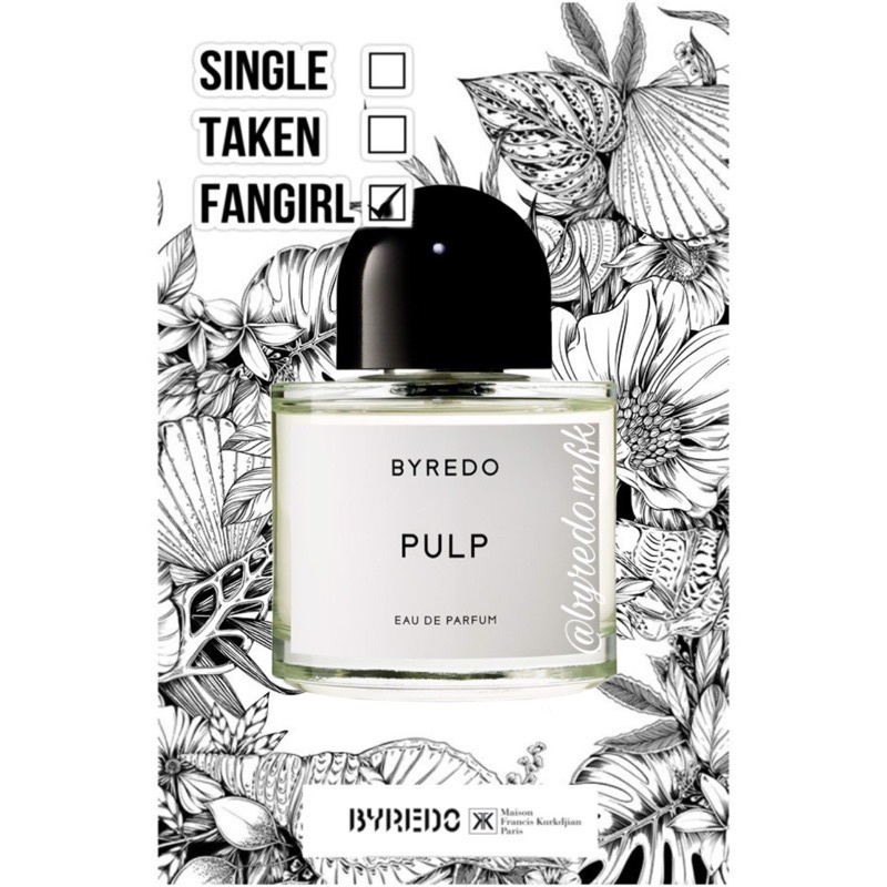 Nước hoa dùng thử Byredo Pulp 5ml/10ml/20ml Spray / Chuẩn authentic