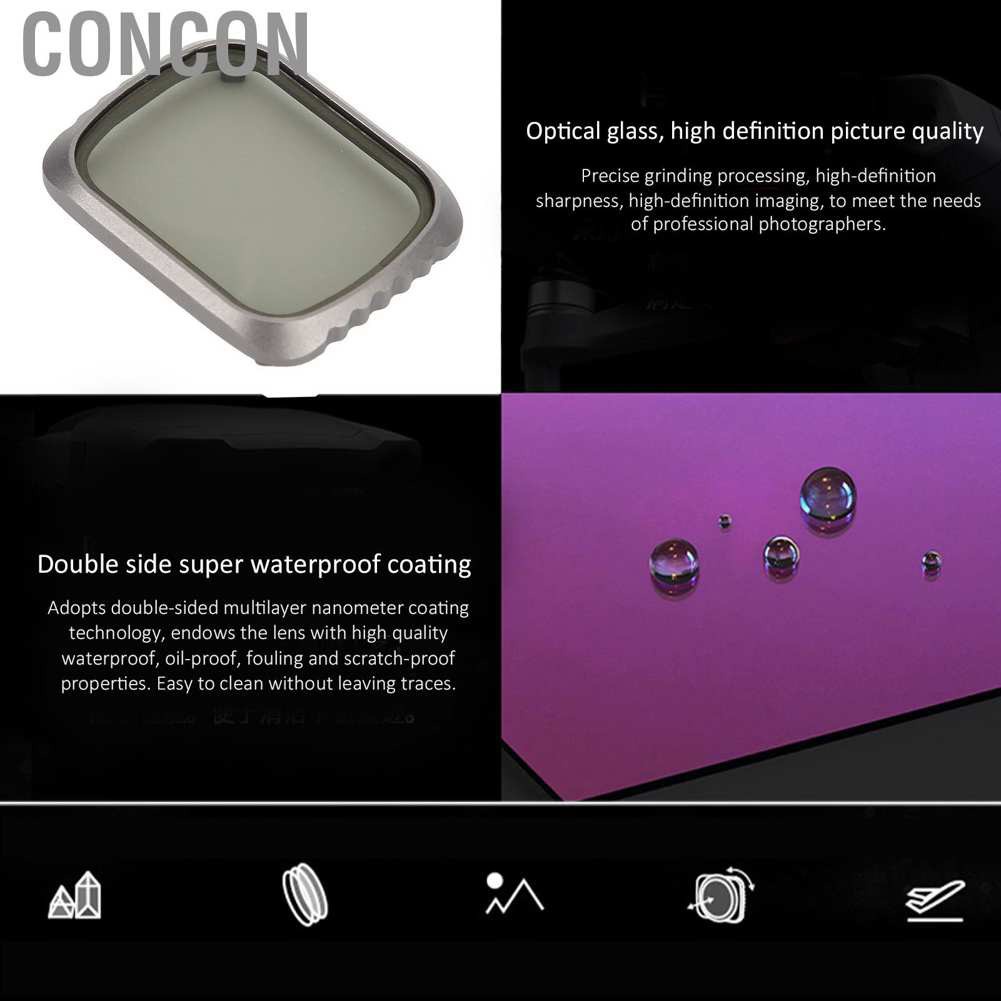 Concon Junestar Drone Lens CPL Polarizer Filter for DJI Mavic Air 2S Camera Polarizing